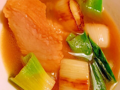 焼き葱と塩豚の塩漬レモンカレースープ